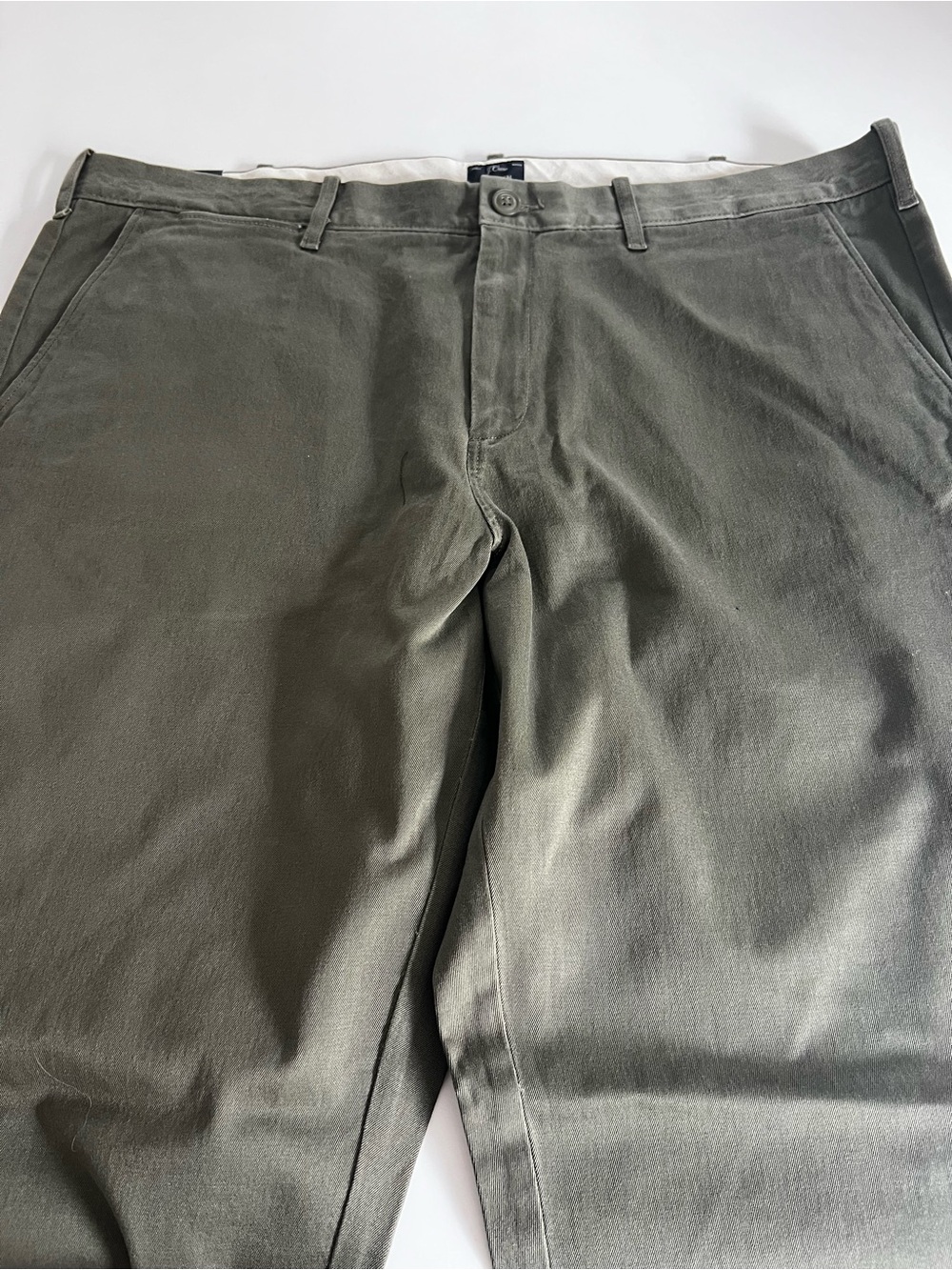 J. Crew Men's Olive Green Stretch Chino Pants 38. New with tags - Picture 3 of 13